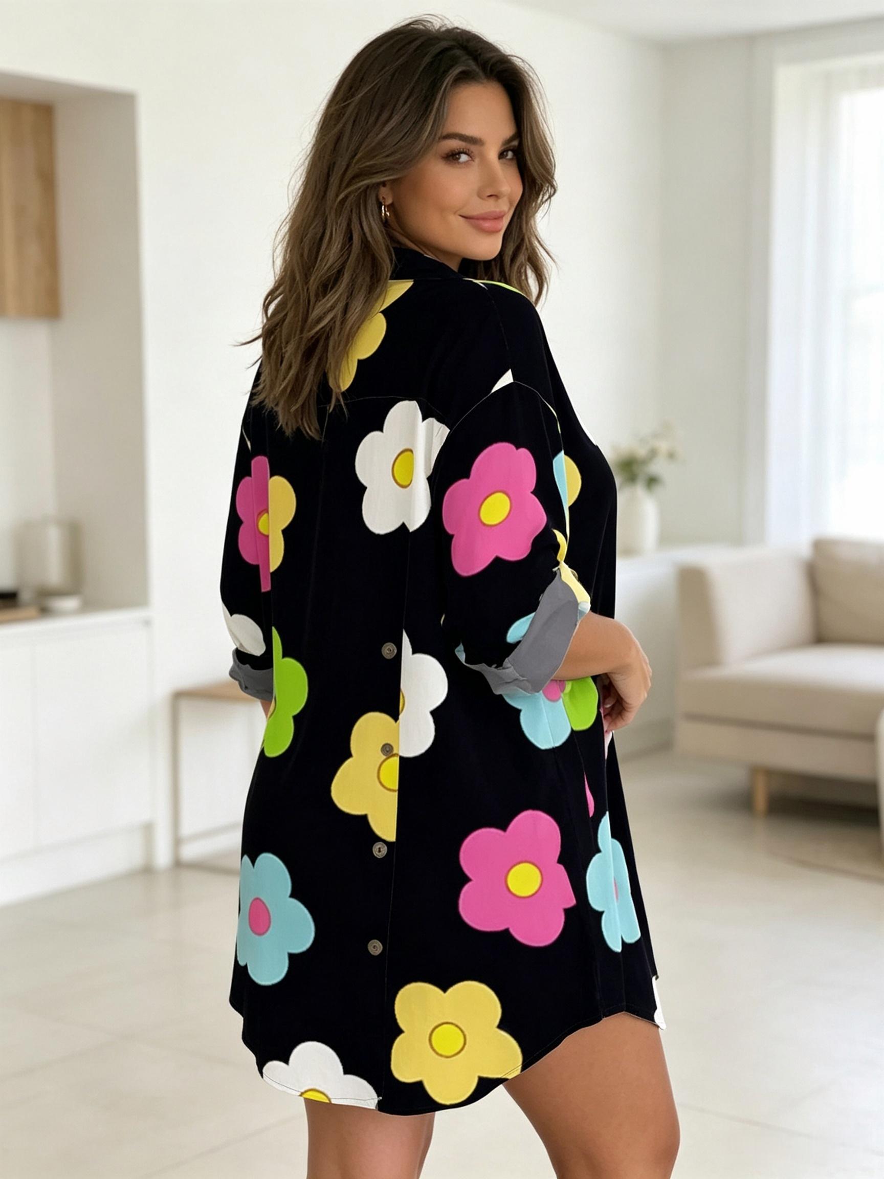 Plus Size Womens Floral Print  - огляд і ціна Romper Floral Print