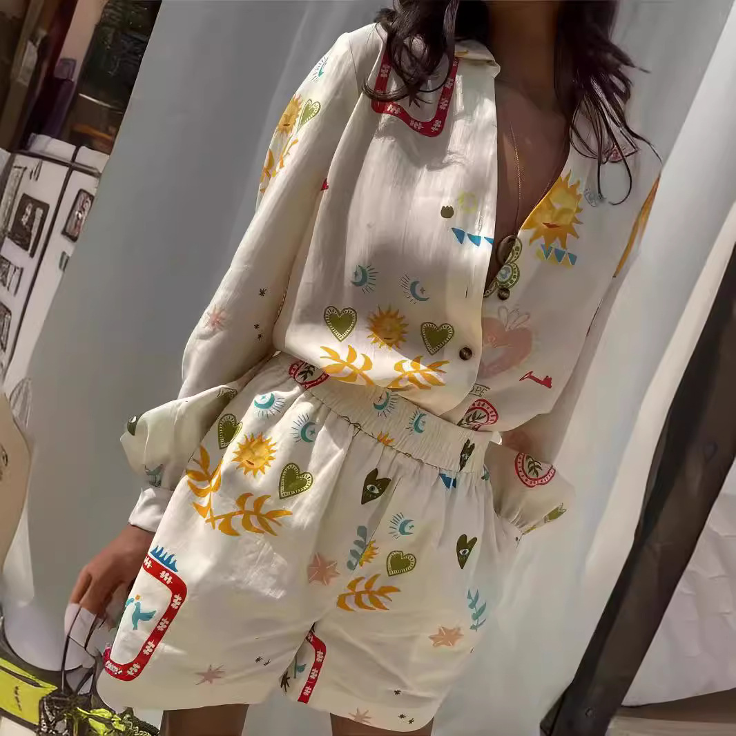 Women Casual Elastic Waist 2pc - огляд і ціна Romper Floral Print
