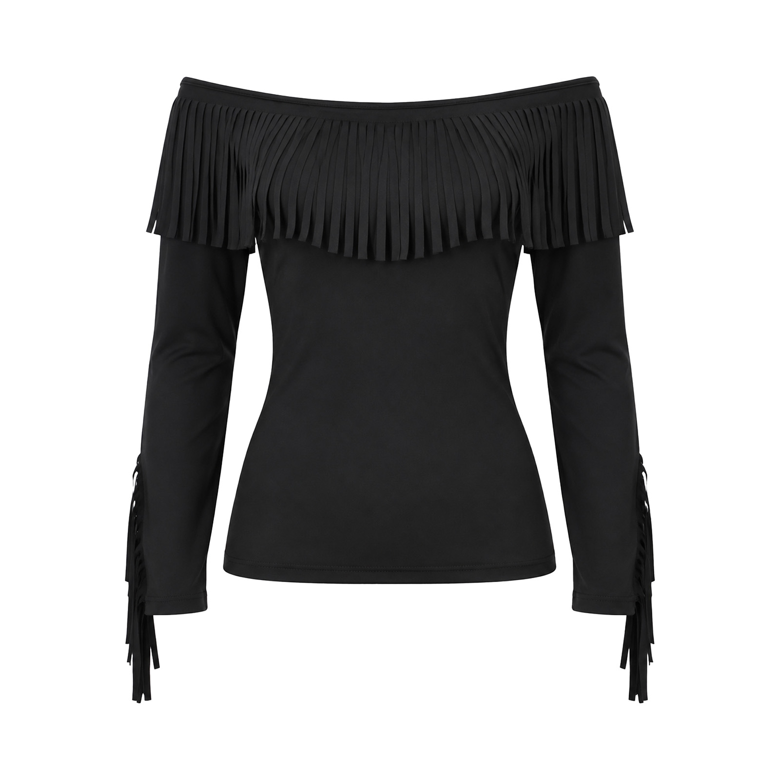Womens Off Shoulder Tassel Blo - огляд і ціна Blouse Off Shoulder