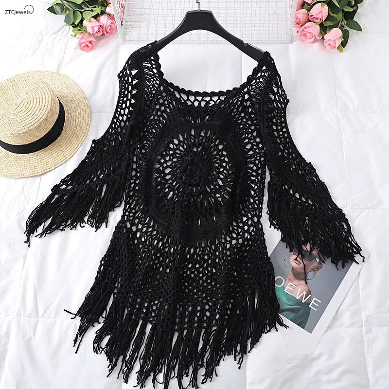 Womens Summer Crochet Bikini C - огляд і ціна Cover Up Kaftan