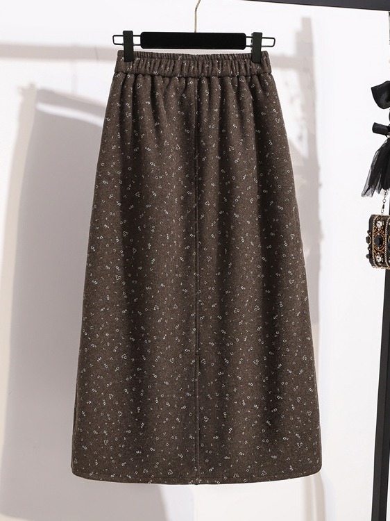 Autumn Winter plus Size Floral - огляд і ціна Midi Skirt Floral